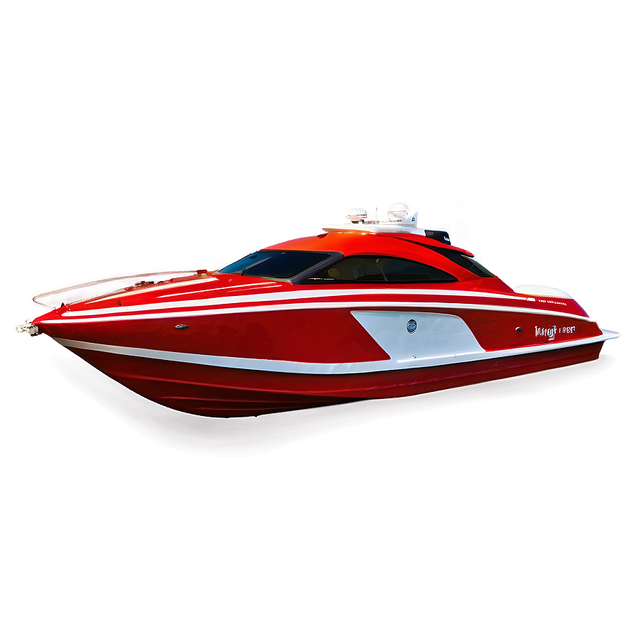 Red Speed Boat Png Vjl PNG Image