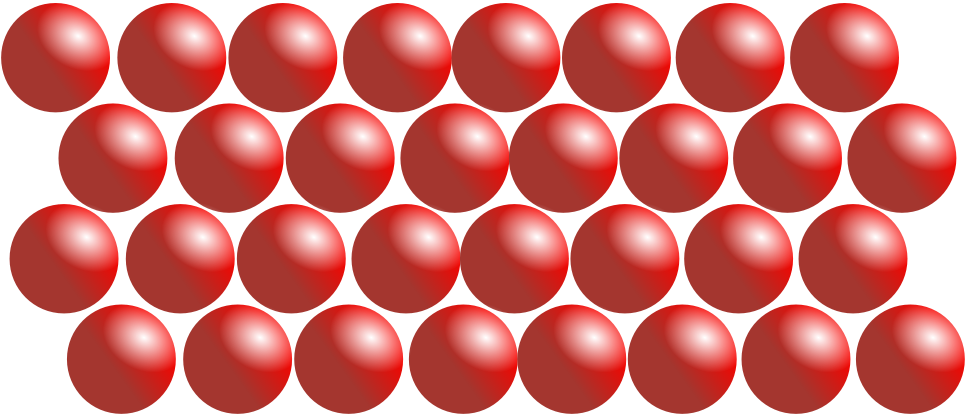 Red Spheres Array PNG Image