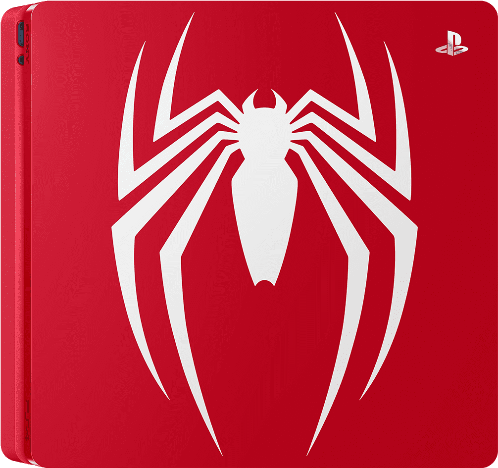 Red Spider Icon Play Station Console PNG Image