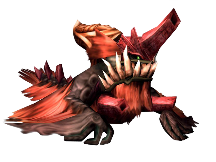 Red_ Spiked_ Creature_ Artwork.png PNG Image