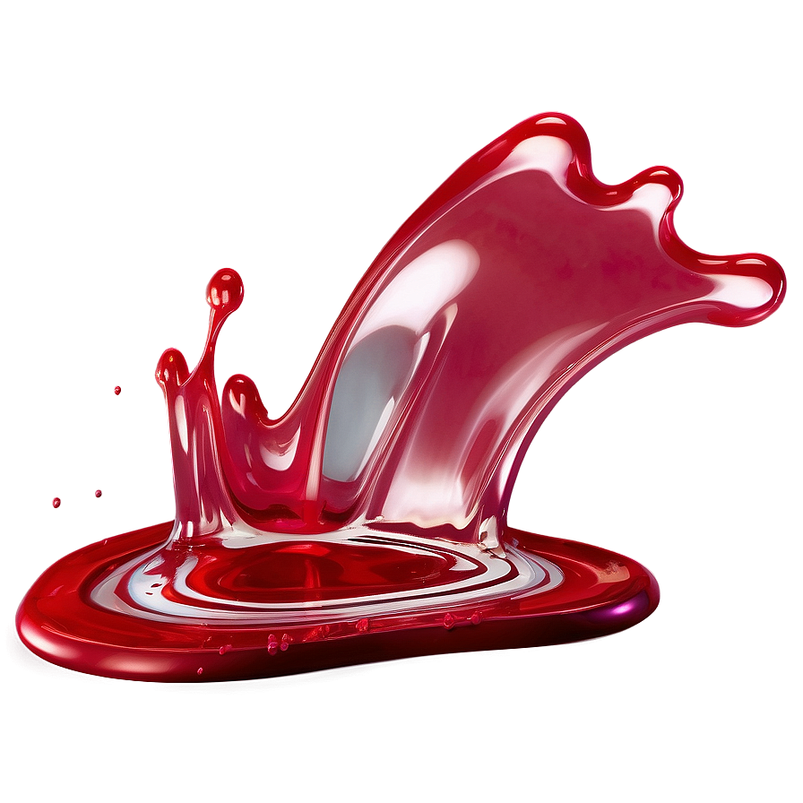 Red Splash 3d Png 43 PNG Image