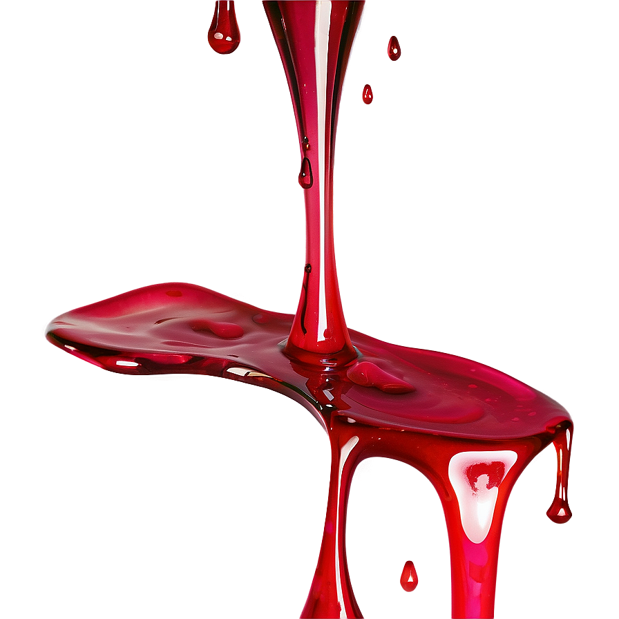 Red Splash Drip Png Cdr31 PNG Image