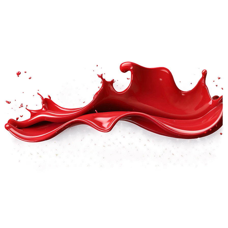 Red Splash Wave Png Iqx66 PNG Image