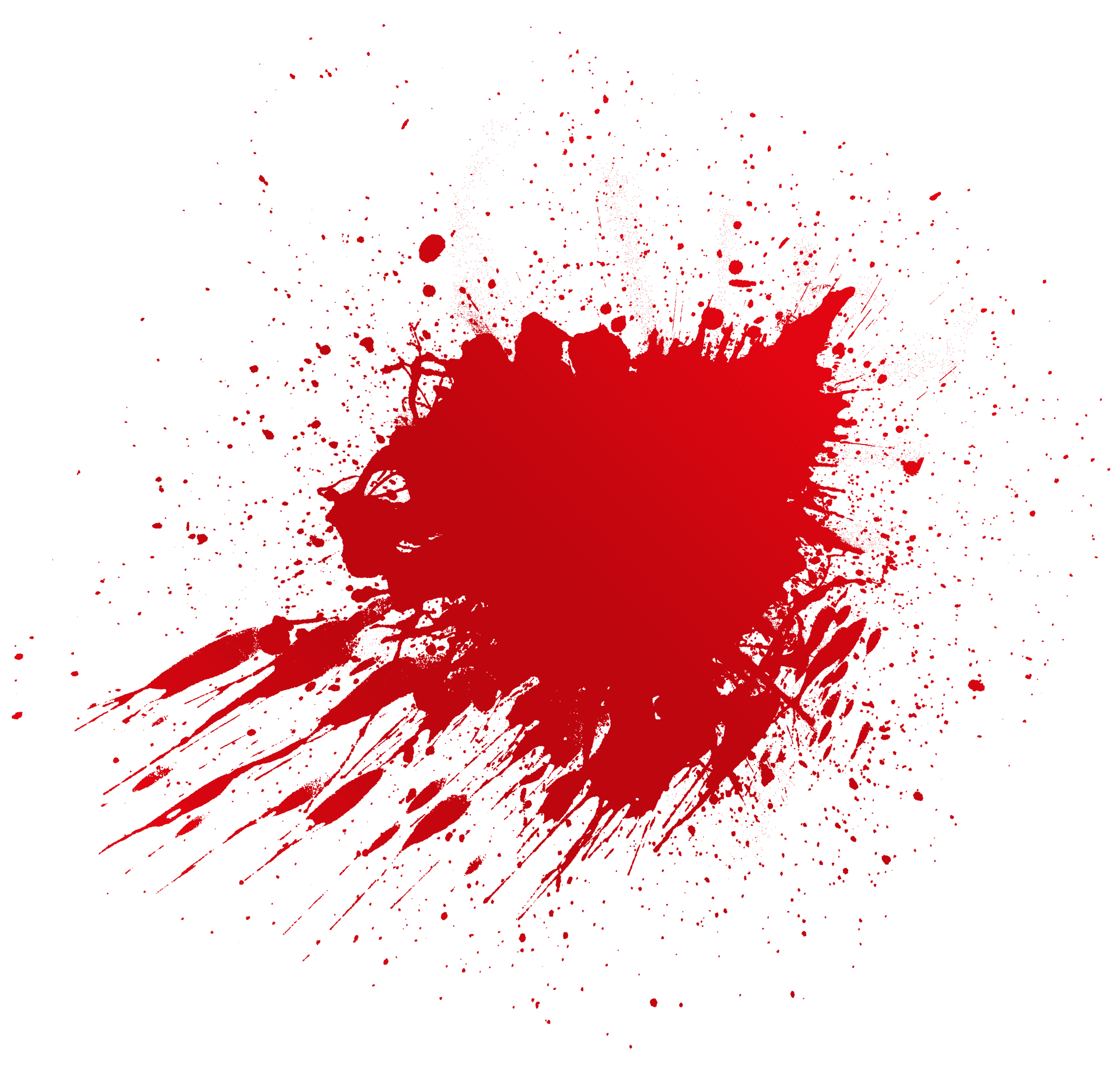 Red Splatter Abstract PNG Image