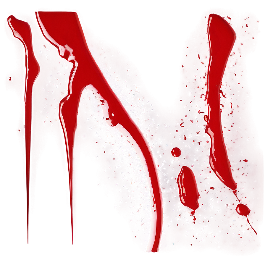 Red Splatter D PNG Image