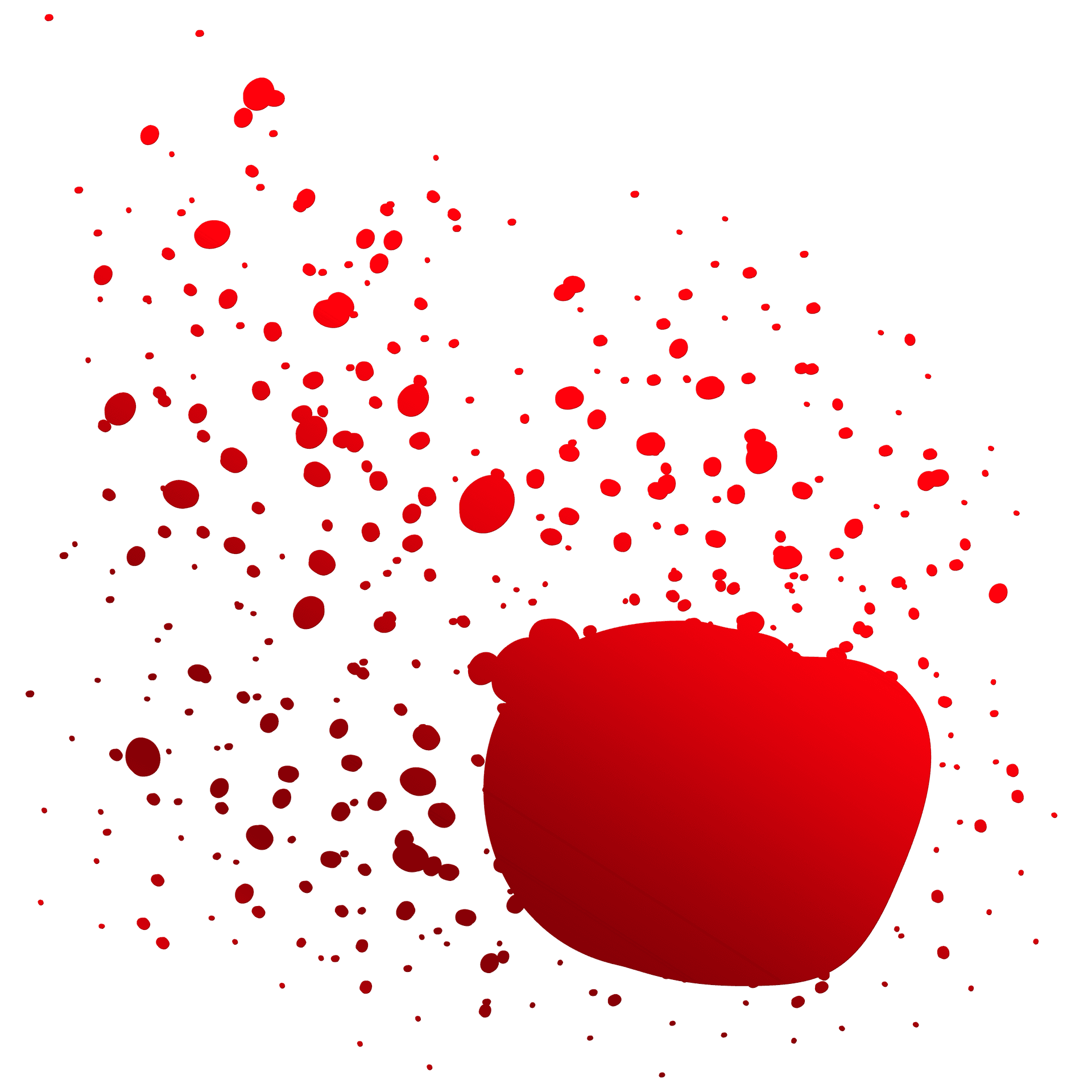 Red Splatter Graphic PNG Image