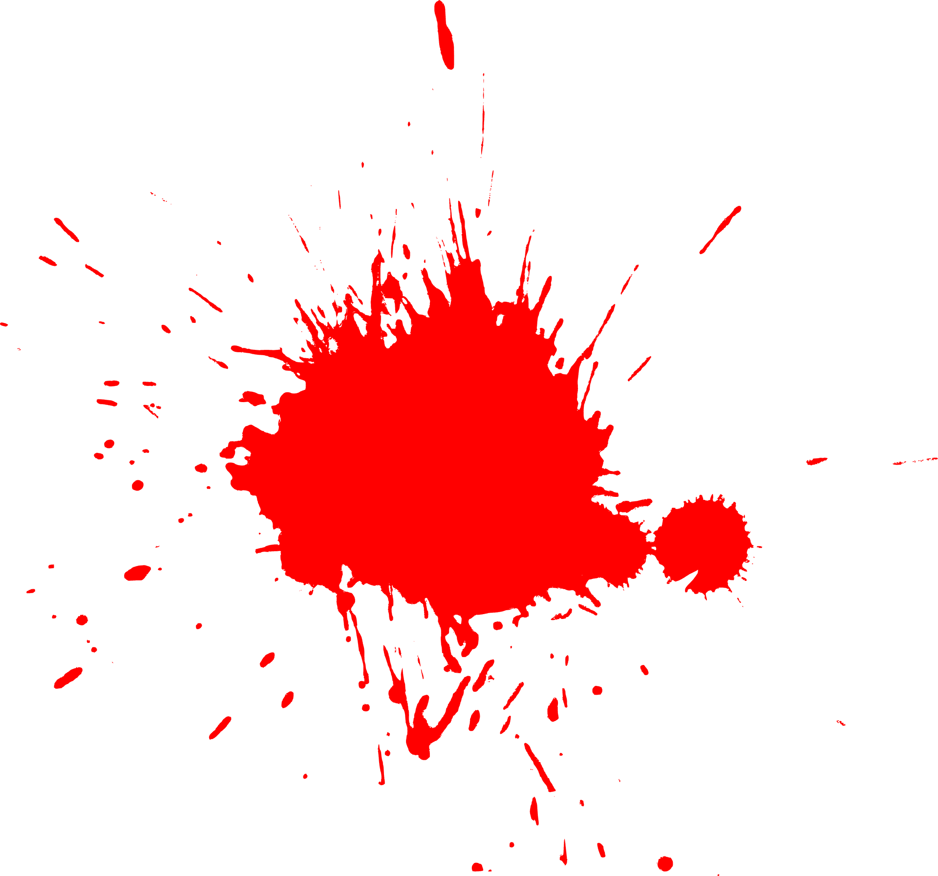 Red Splatter Graphic PNG Image