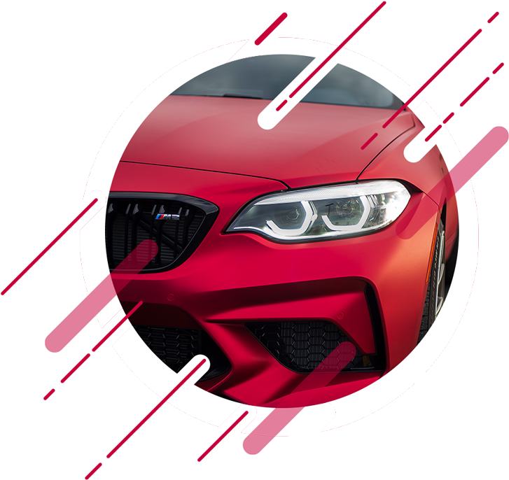 Red Sports Car Front View Dynamic Graphic PNG Image