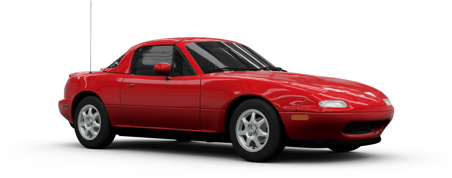 Red Sports Car Profile View PNG Image