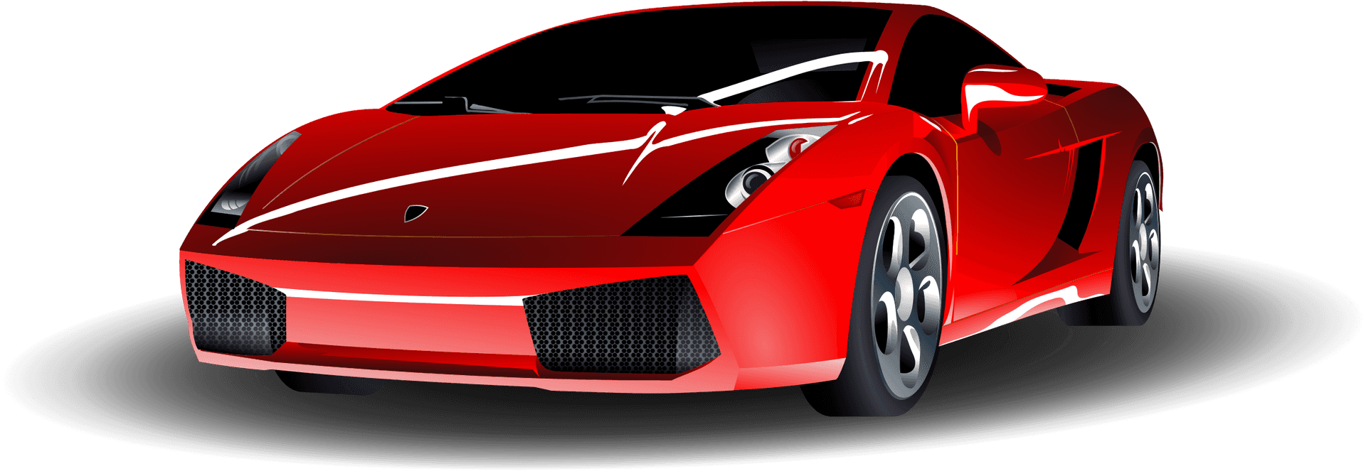 Red Sports Car Vector Illustration PNG Image