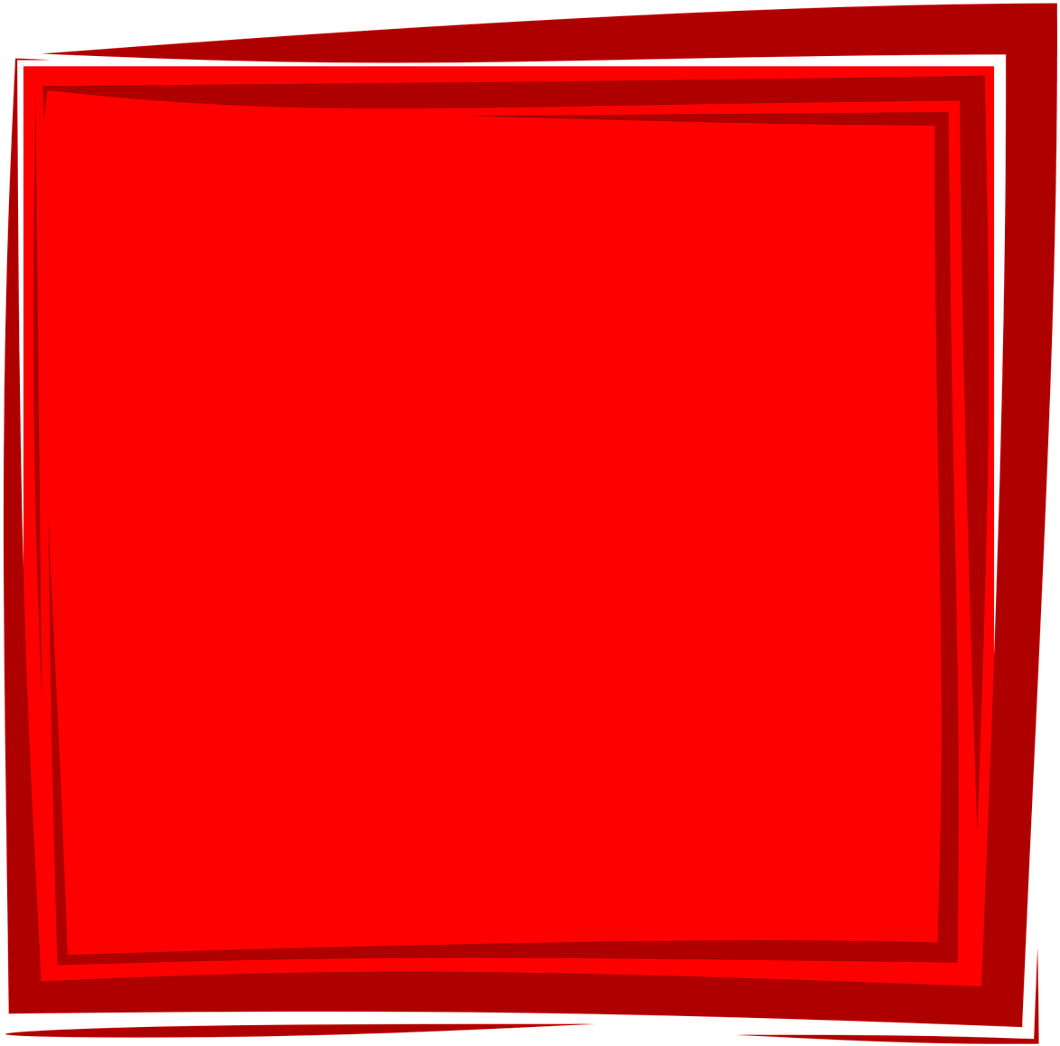 Red Square Frame Graphic PNG Image