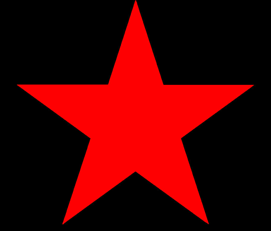 Red Star Graphic PNG Image