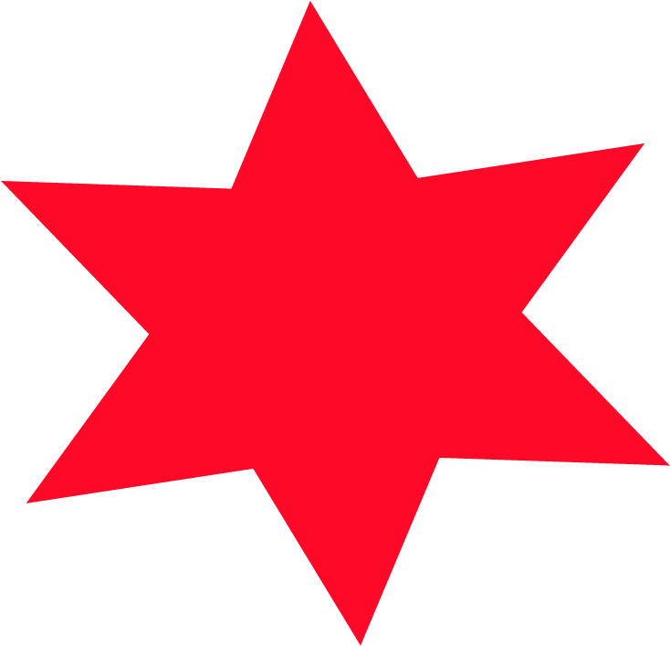 Red Star Graphic PNG Image