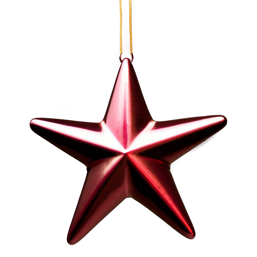 Red Star Ornament Png 06212024 PNG Image