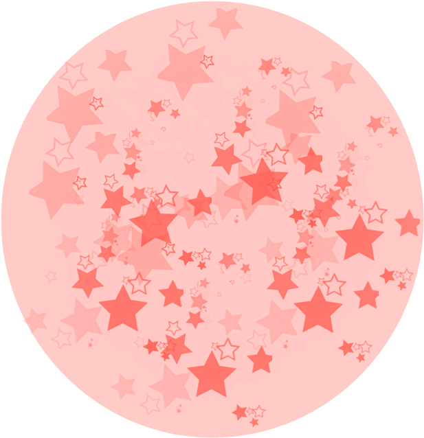 Red Star Pattern Overlay PNG Image