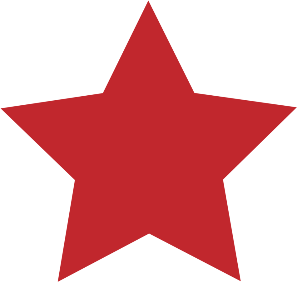 Red Star Symbol Simple Graphic PNG Image