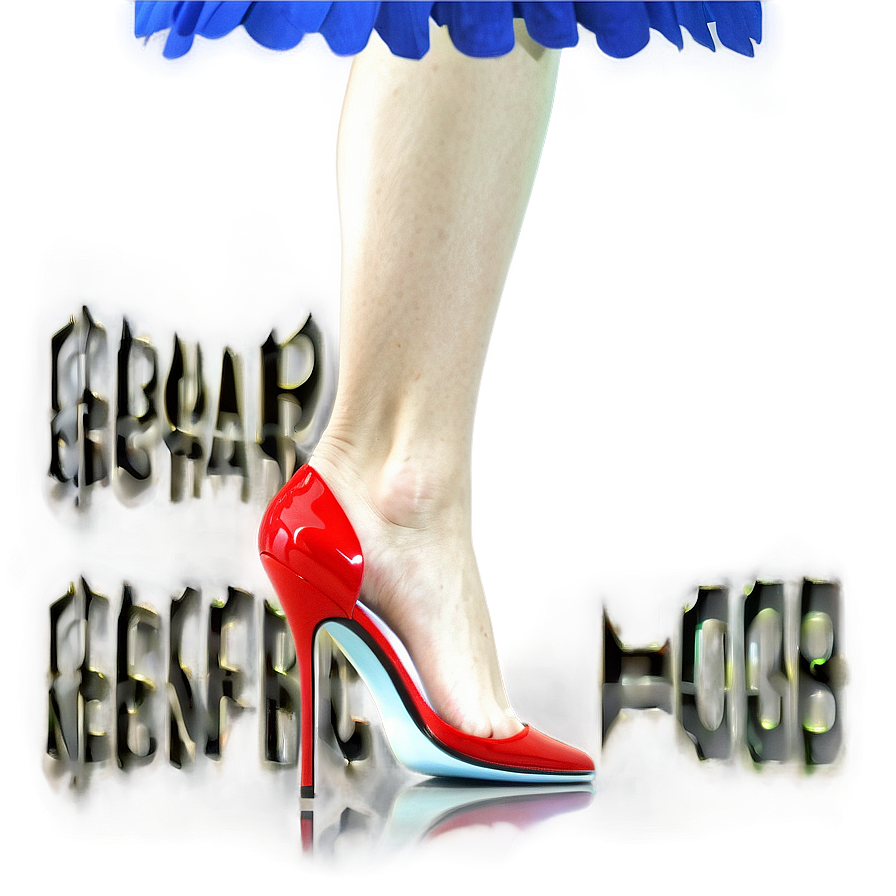 Red Stiletto Heel Png Amw PNG Image