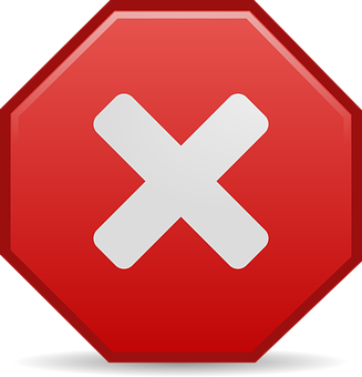 Red Stop Sign Icon PNG Image