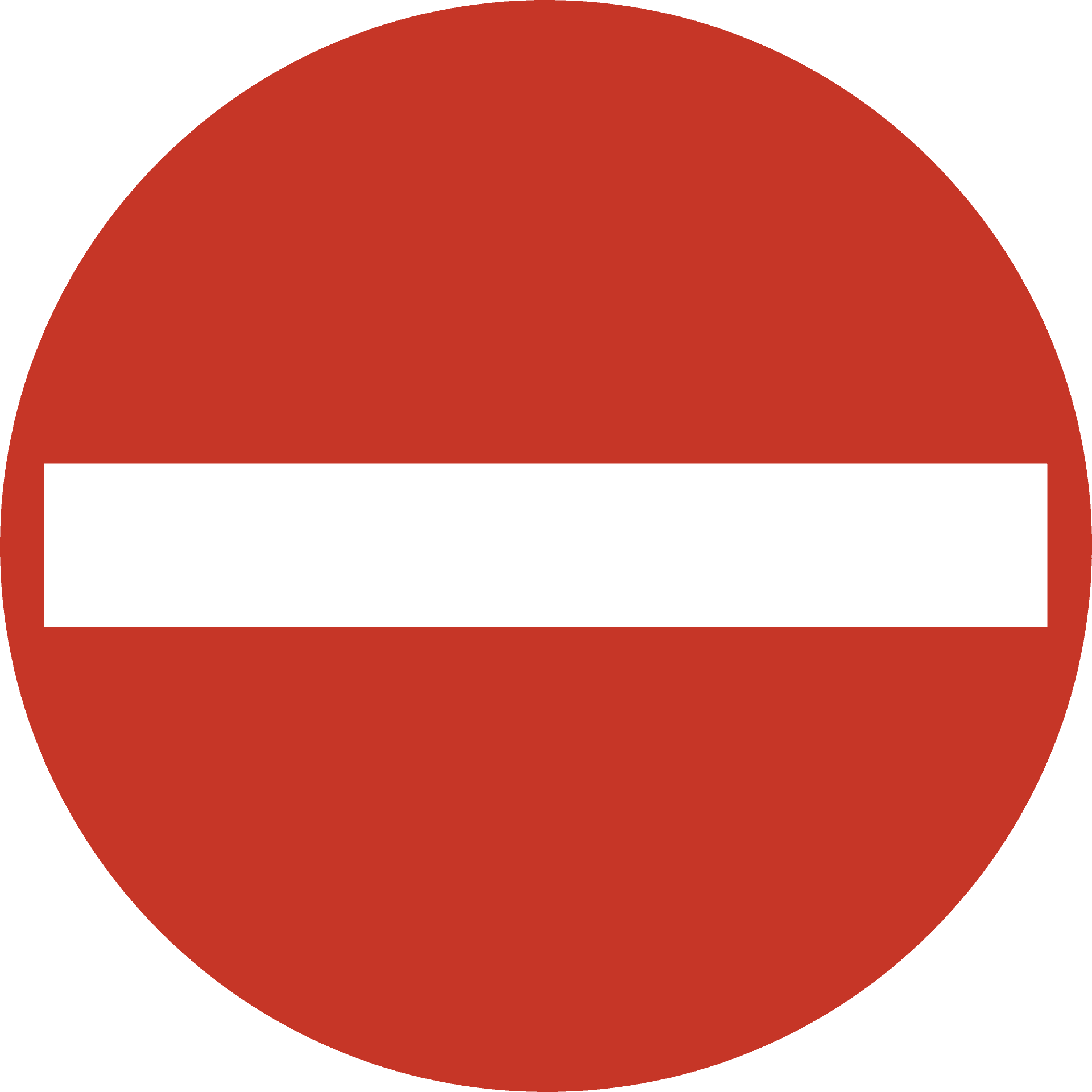 Red Stop Sign Icon PNG Image