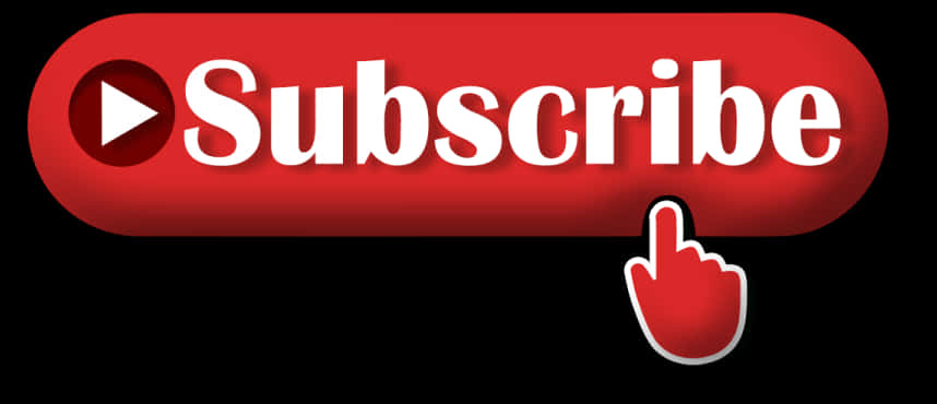 Red Subscribe Buttonwith Cursor Icon PNG Image