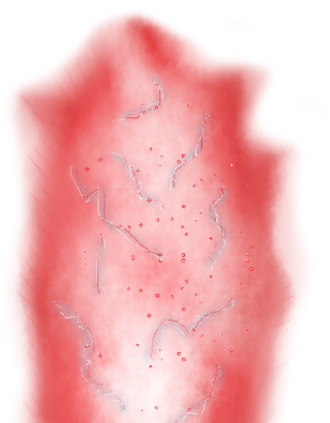 Red Super Saiyan Aura Graphic PNG Image