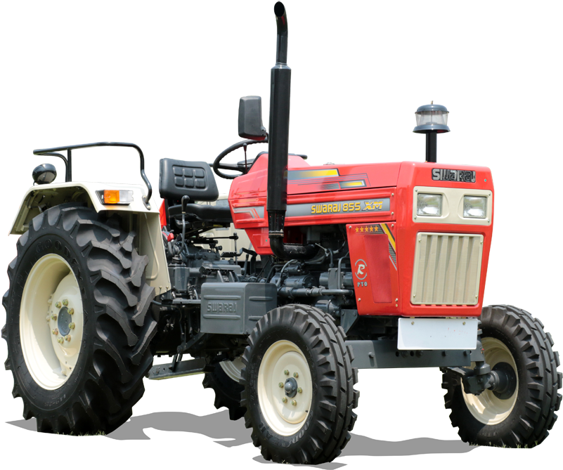 Red Swaraj855 X M Tractor PNG Image