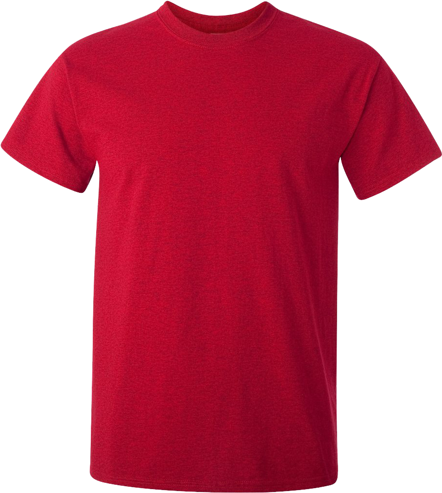 Red T Shirt Template PNG Image