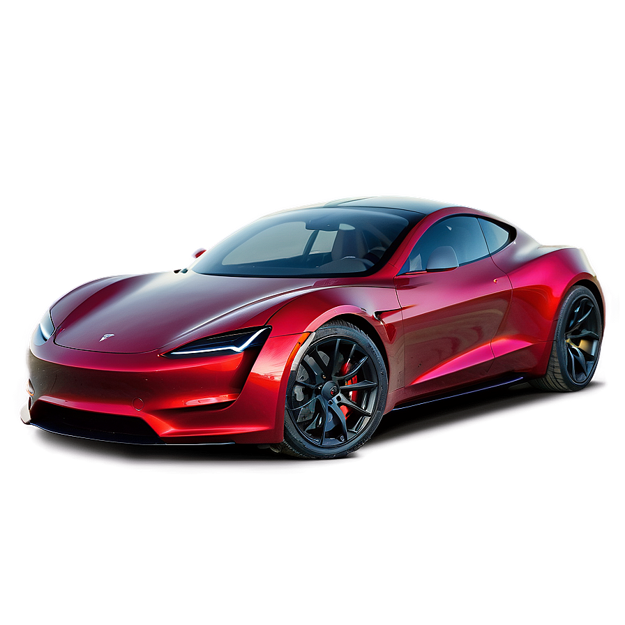 Red Tesla Roadster 2022 Model Png Wuc PNG Image