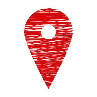 Red Texture Map Pin Icon PNG Image