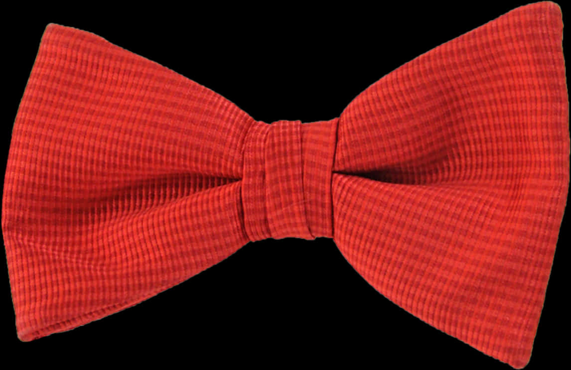 Red Textured Bow Tie PNG Image