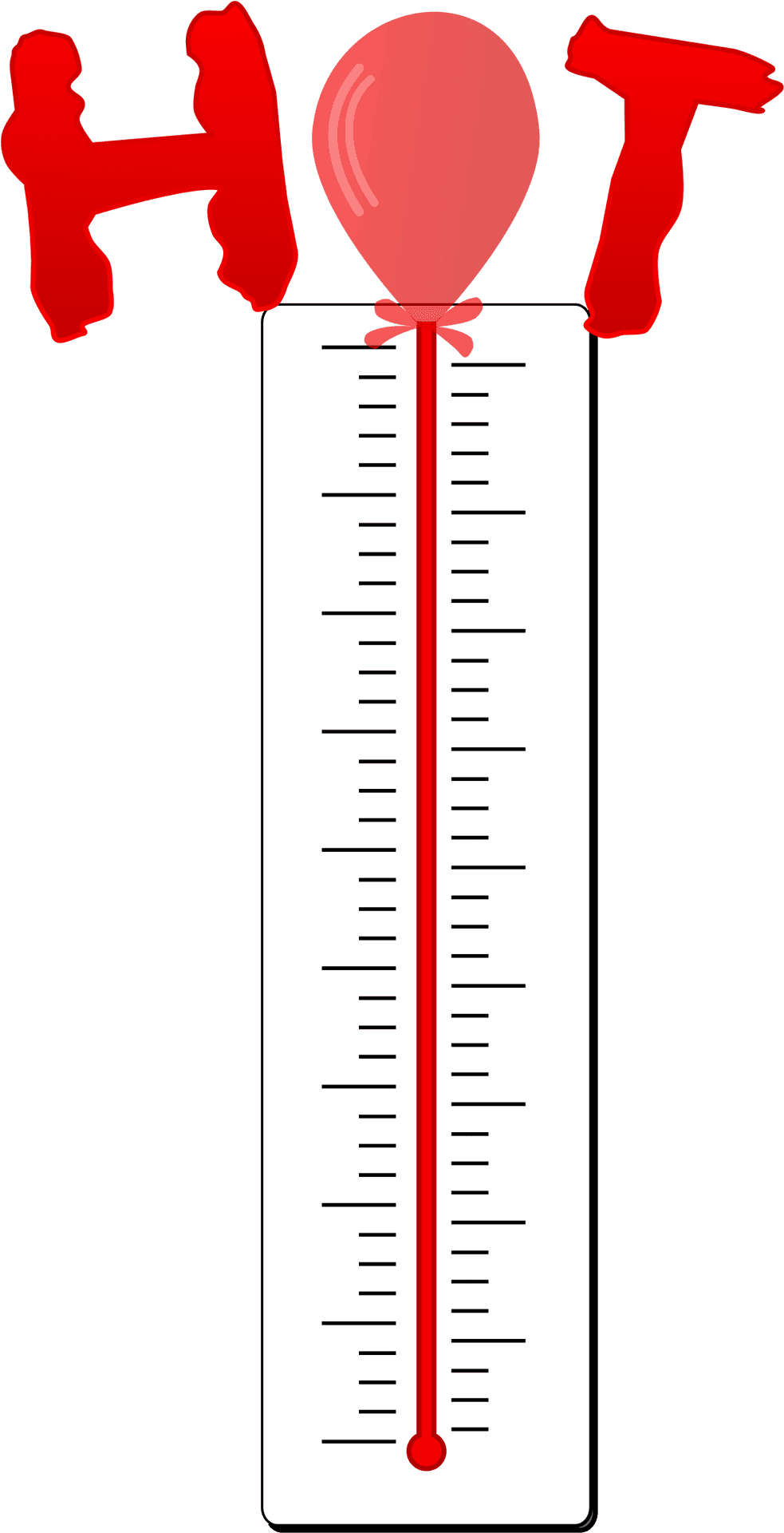 Red Thermometer Clipart PNG Image