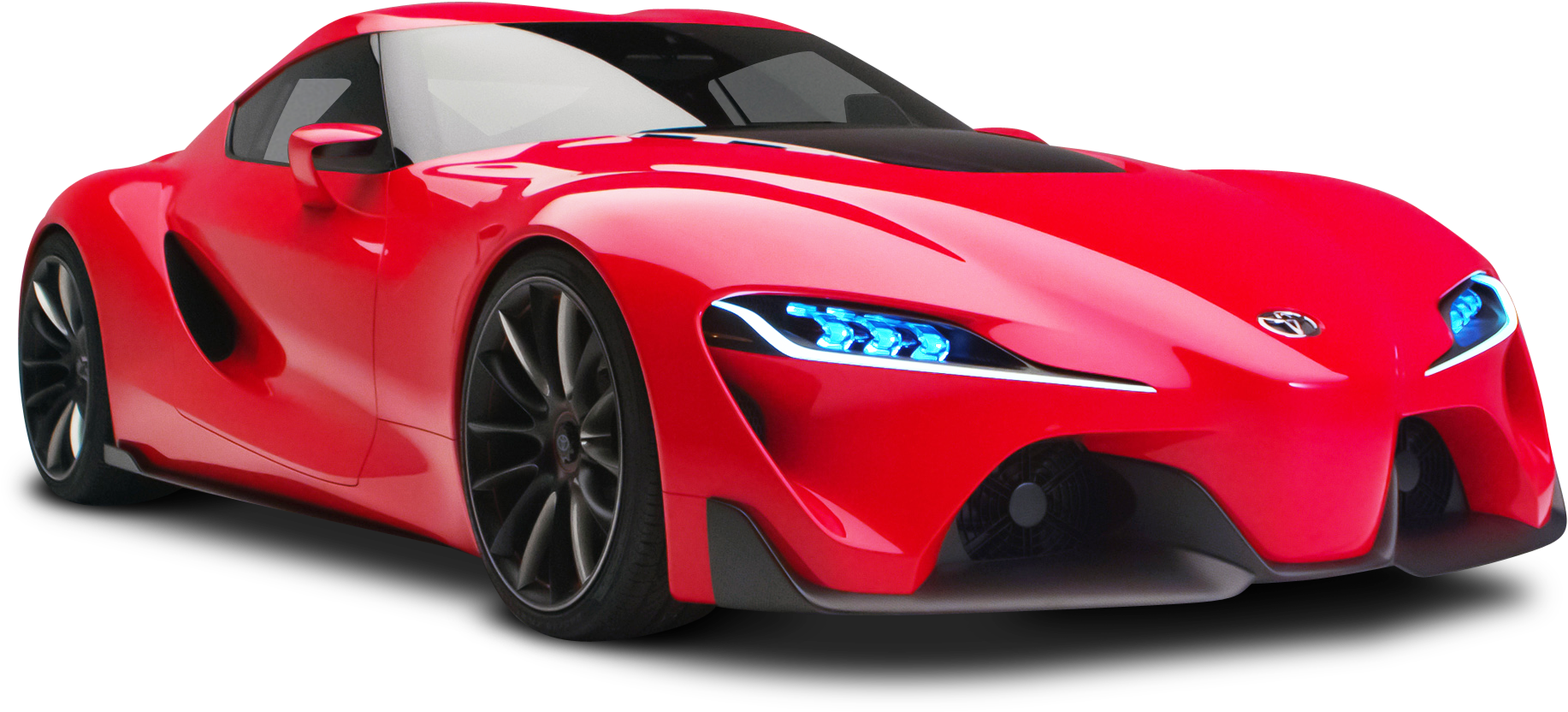 Red Toyota Supra Concept Car PNG Image