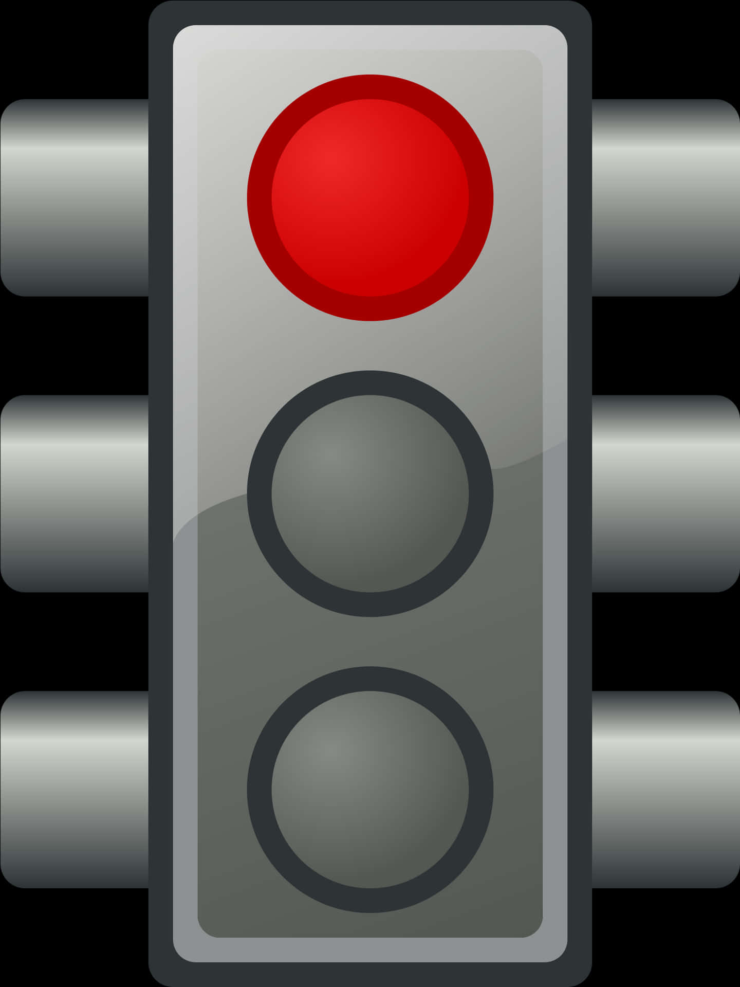 Red Traffic Light Illustration PNG Image