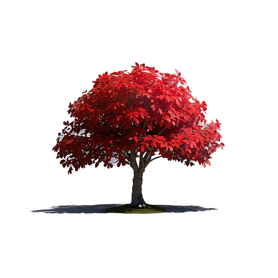 Red Tree C PNG Image