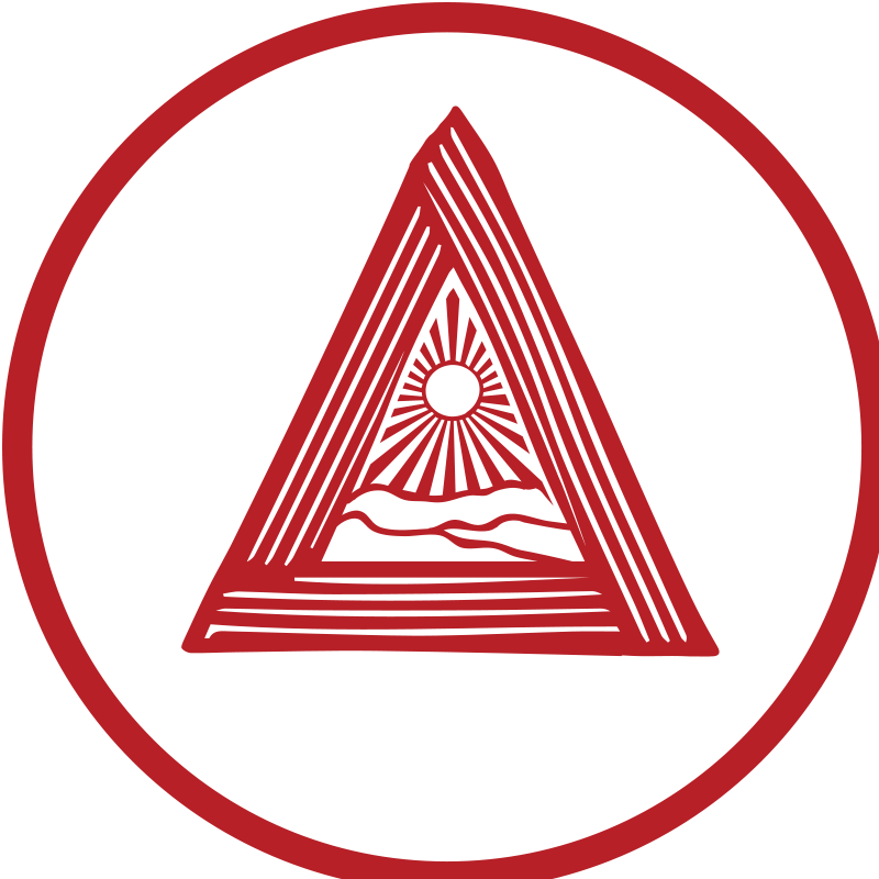 Red Triangle Evil Eye Symbol PNG Image