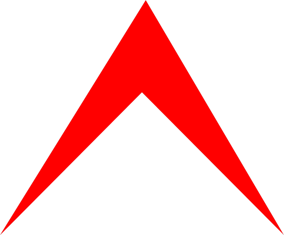 Red Up Arrow Graphic PNG Image