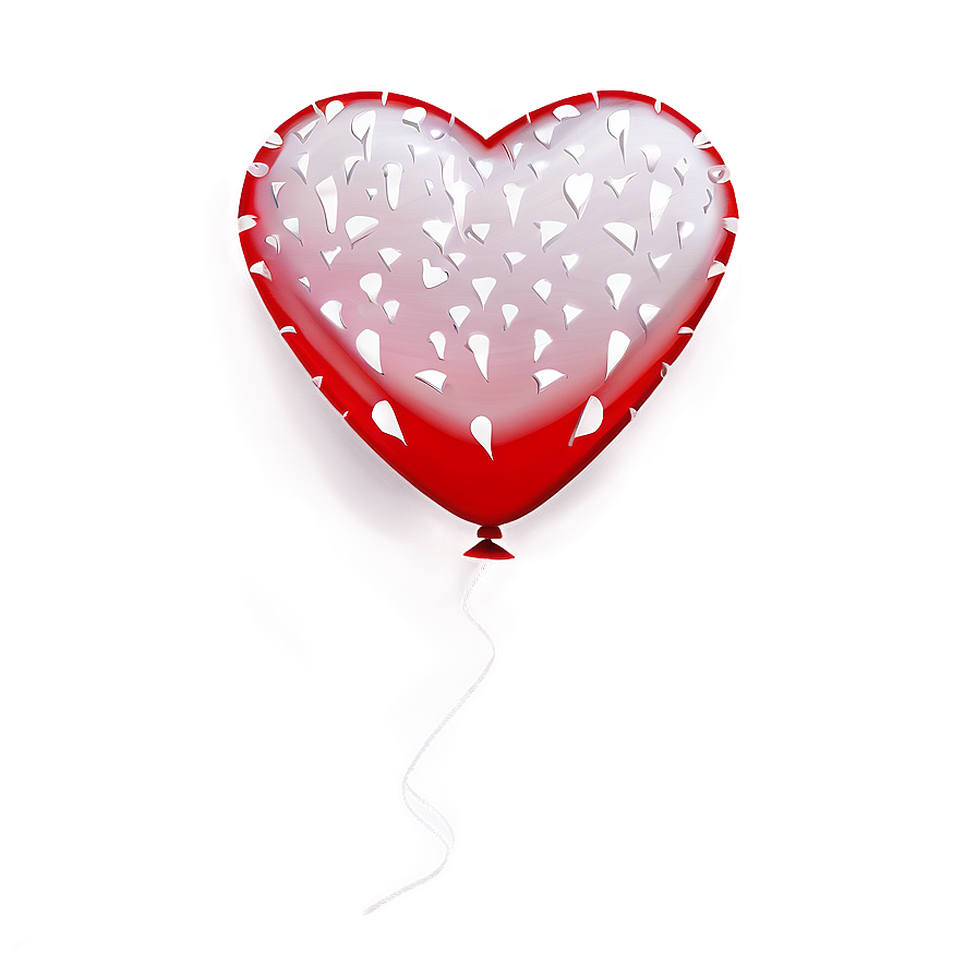 Red Valentines Balloon Png Mmi64 PNG Image