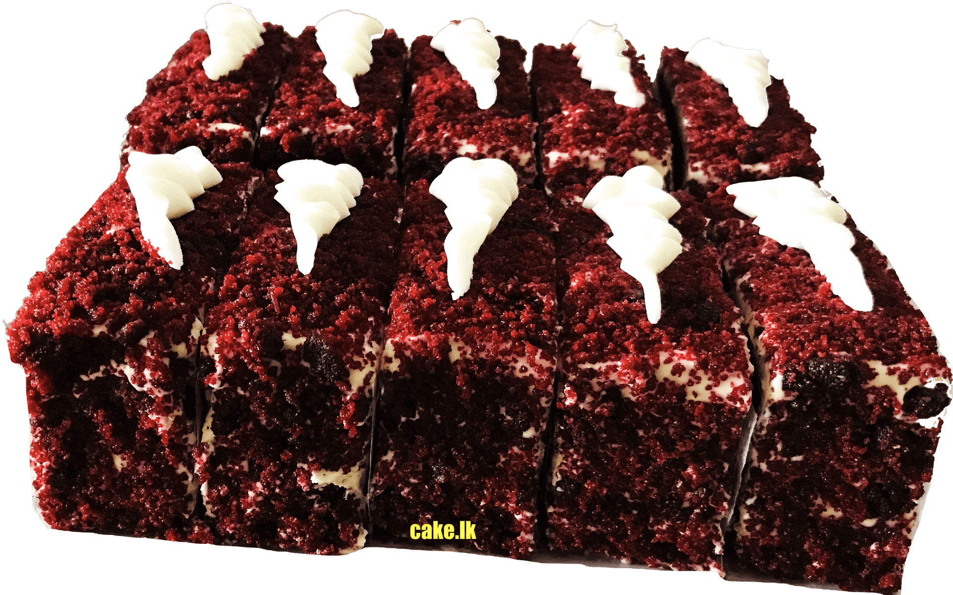 Red Velvet Cake Slices PNG Image