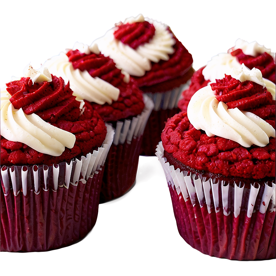 Red Velvet Cupcakes Png 06112024 PNG Image