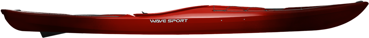 Red Wave Sport Kayak PNG Image