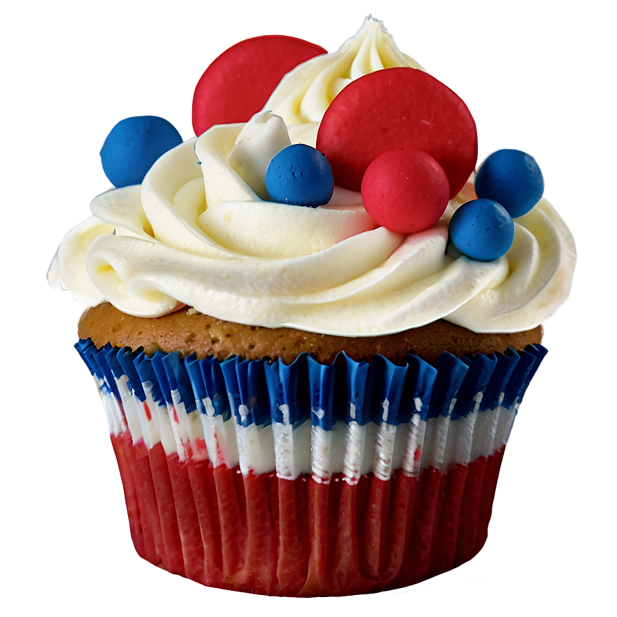 Red, White, And Blue Cupcakes Png 39 PNG Image