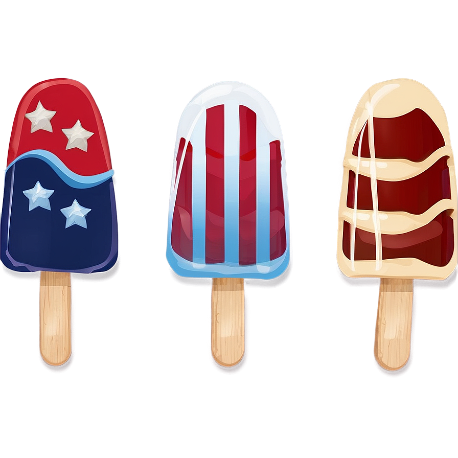 Red, White, And Blue Popsicles Png Uew70 PNG Image