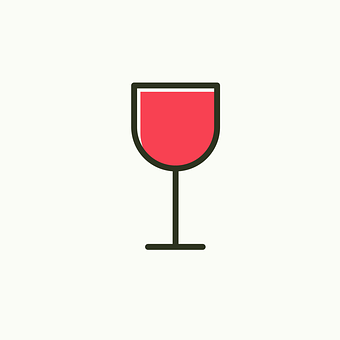 Red Wine Glass Icon PNG Image