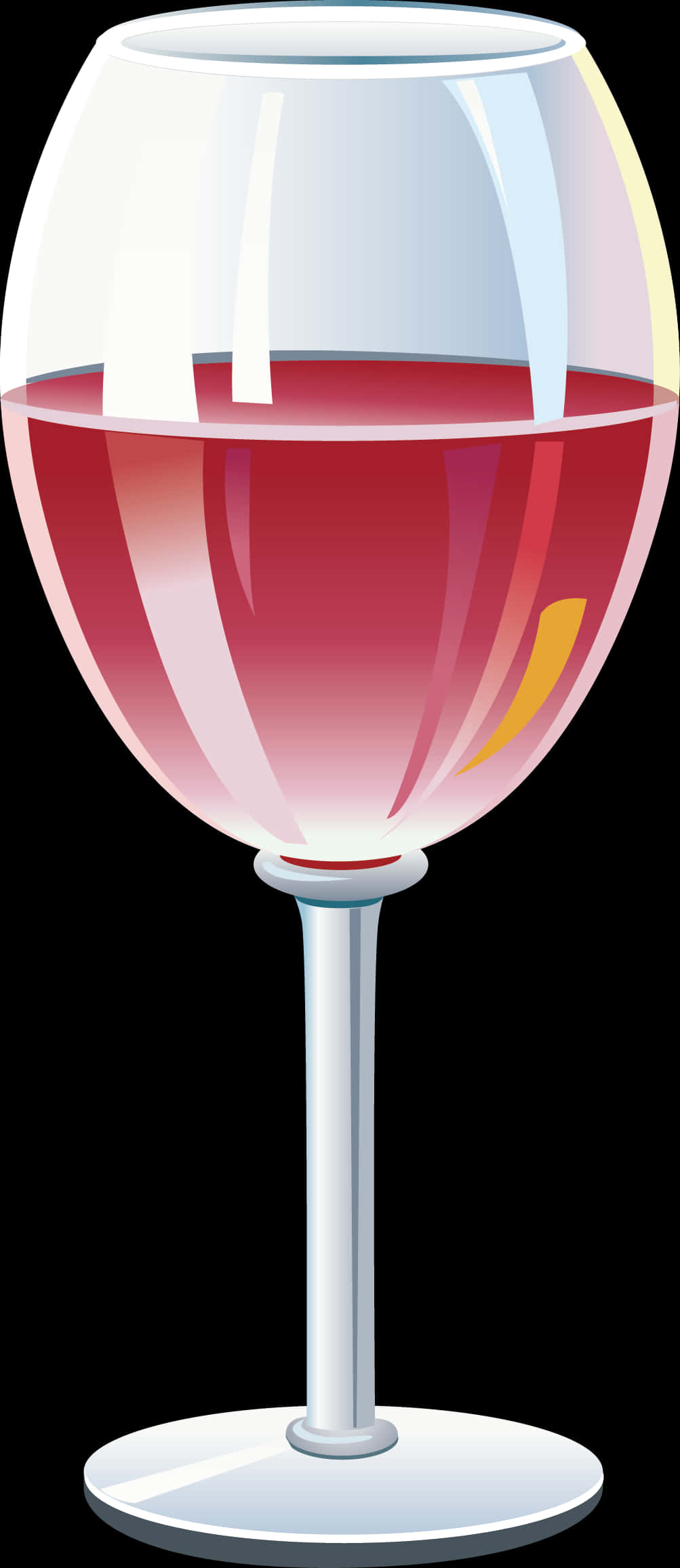 Red Wine Glass Vector Illustration PNG Image