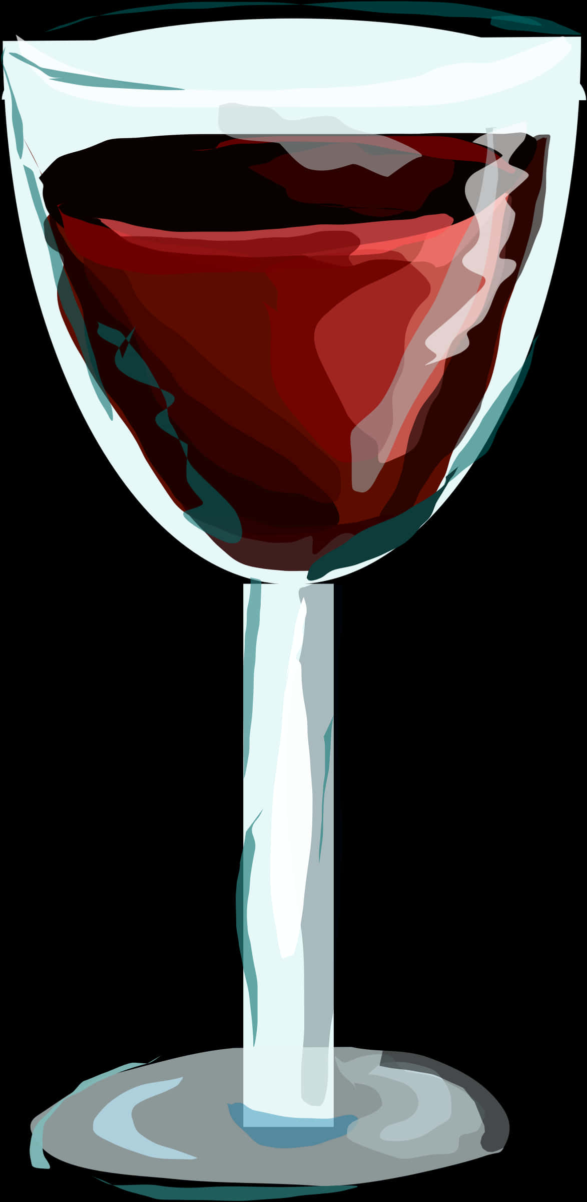 Red Wine Glass Vector Illustration PNG Image