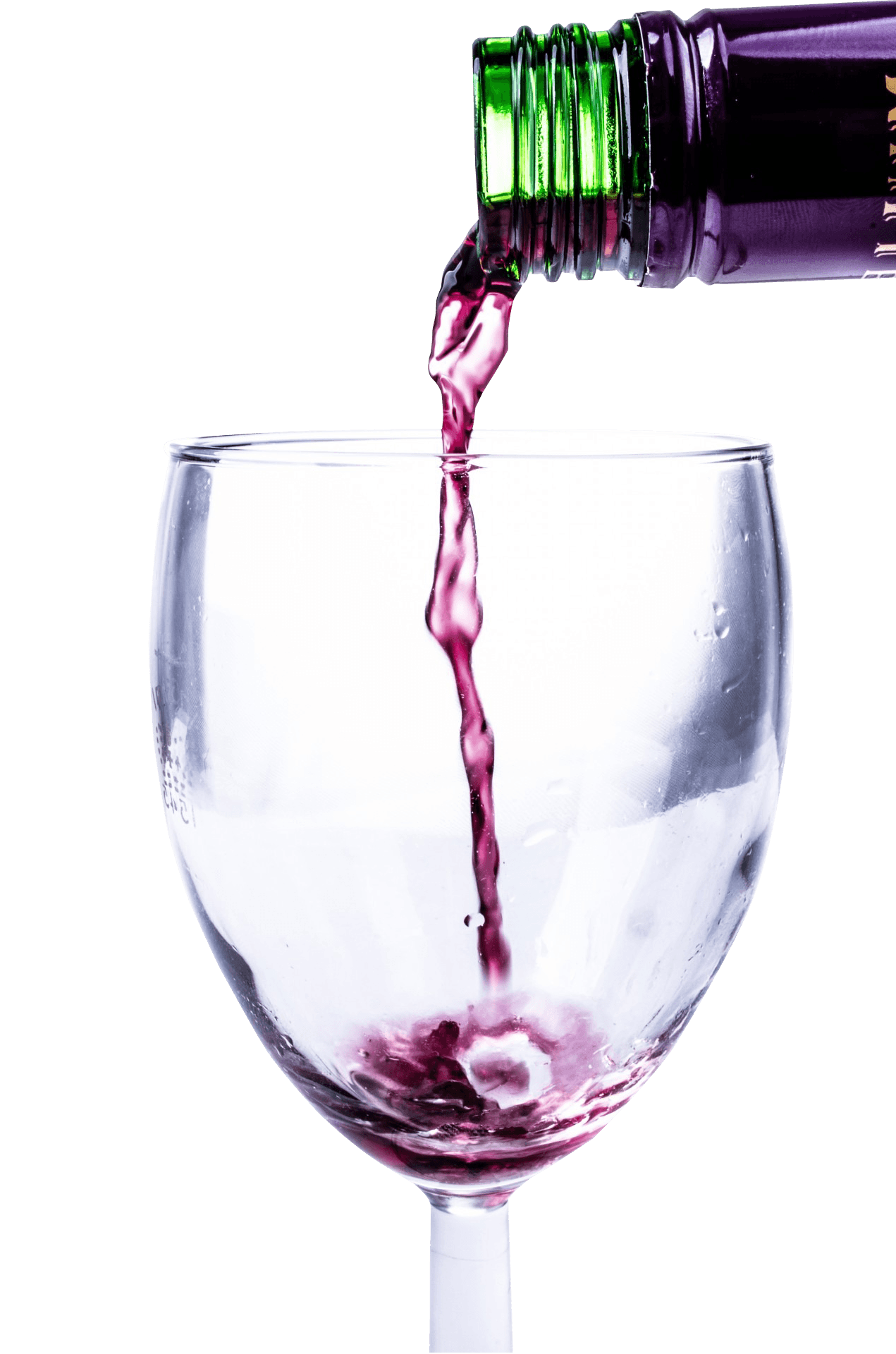 Red Wine Pouring Into Glass PNG Image