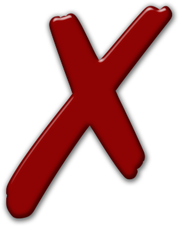 Red X Mark Icon PNG Image