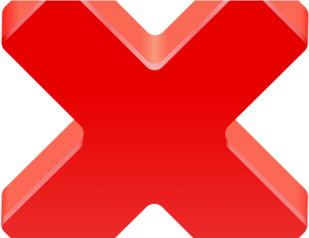 Red X Mark Icon PNG Image