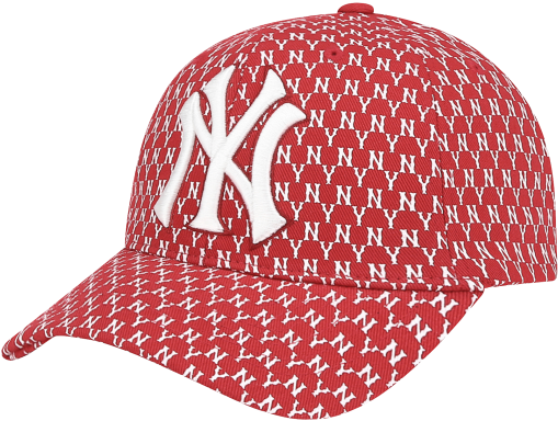 Red Yankees Houndstooth Cap PNG Image