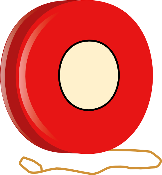 Red Yoyo Cartoon Illustration PNG Image